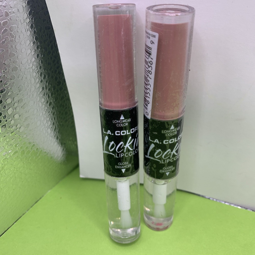2 L.A. Colors Lockin' Lip Color CLG367 Trendsetter NEW SEALED Color + Gloss